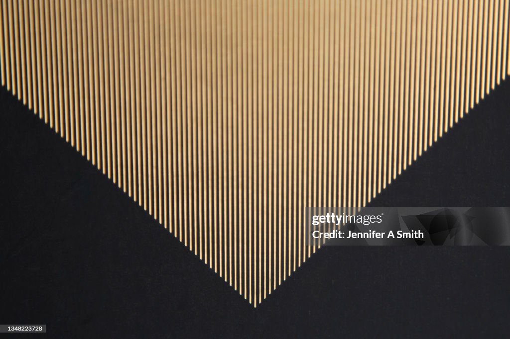 Gold Striped Triangle