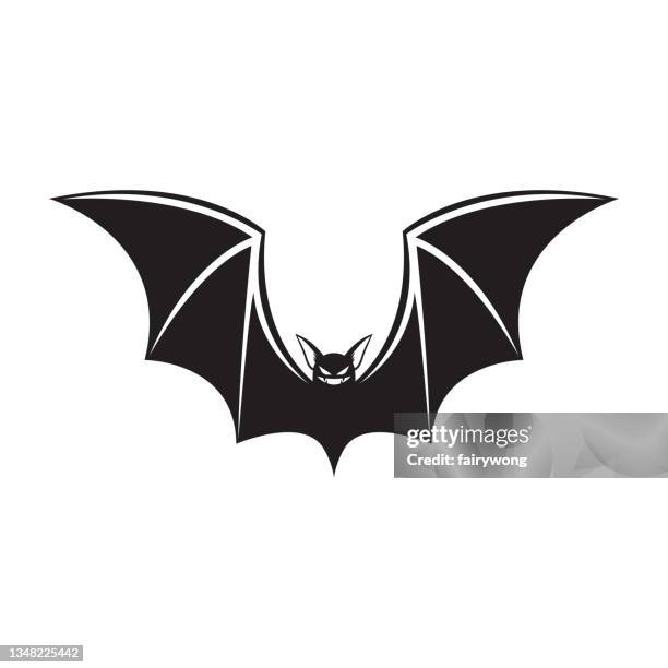 bat icon - spider bite stock illustrations