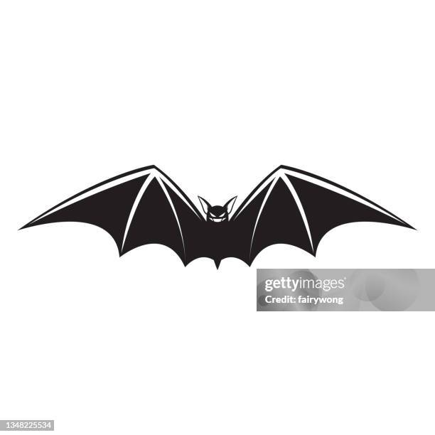 bat icon - spider bite stock illustrations
