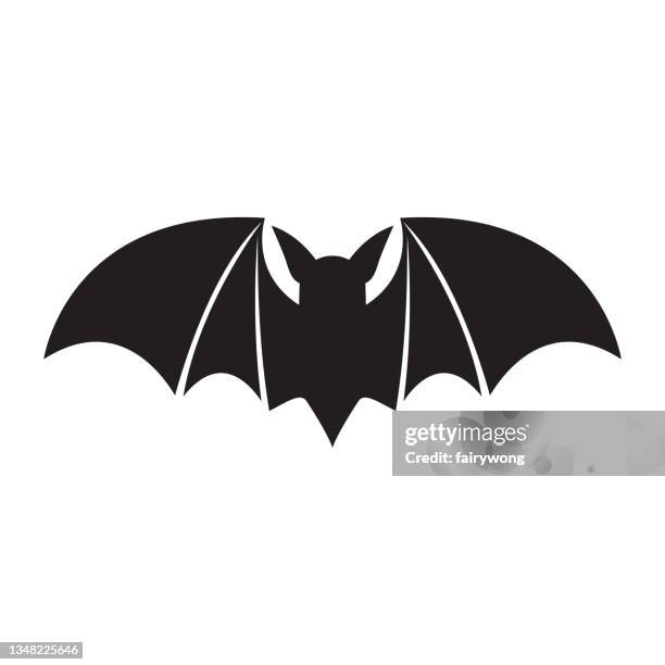 bat icon - spider bite stock illustrations