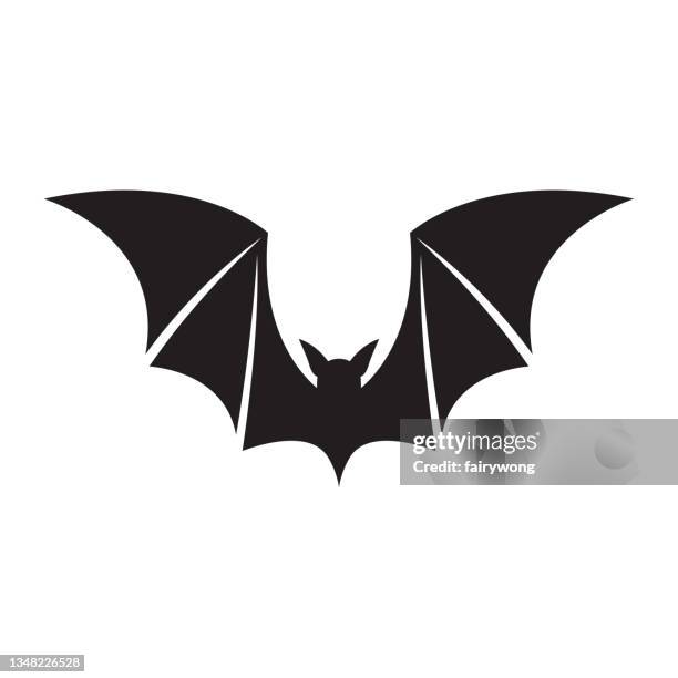 bat icon - spider bite stock illustrations