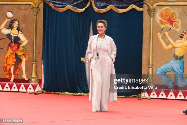 Elena Sofia Ricci attends the red carpet of the movies "Pietro Il Grande" and "Grido Per Un Nuovo Rinascimento" during the 16th Rome Film Fest 2021...