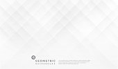 Abstract white and gray gradient geometric square with lighting and shadow background. Modern futuristic wide banner design. Can use for ad, poster, template, business presentation. Vector  EPS10