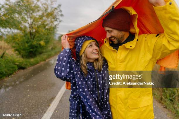 enjoying the rain and nature - romance cover stock pictures, royalty-free photos & images
