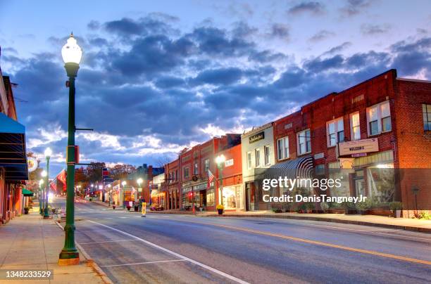 ellsworth (maine) - high street stock-fotos und bilder