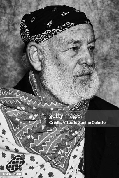 Bruce Weber from the movie "Treasure Of His Youth: The Photographs Of Paolo Di Paolo" poses for the photographer during the 16th Rome Film Festival...