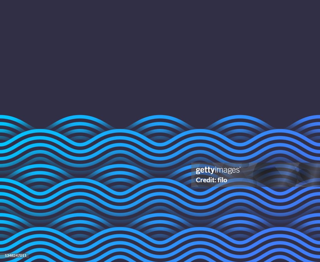 Patrón de fondo de línea de ondas