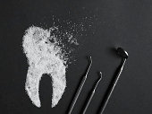 Sugar harms the tooth enamel.