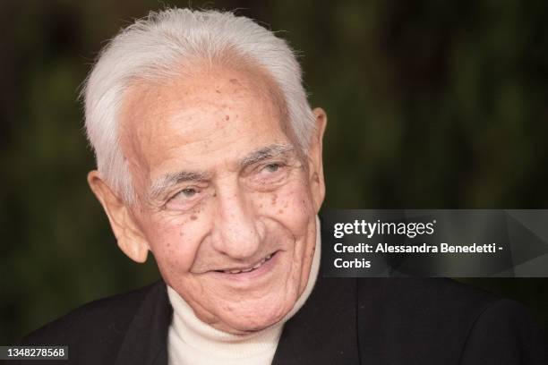 Photographer Paolo Di Paolo, 96 years old, attends the red carpet of the movie "Treasure of his Youth: The Photographs of Paolo Di Paolo" during the...