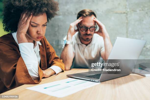 work problem - disappoint bussiness meeting stock pictures, royalty-free photos & images