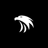 Eagle Logo icon Design  falcon head vector