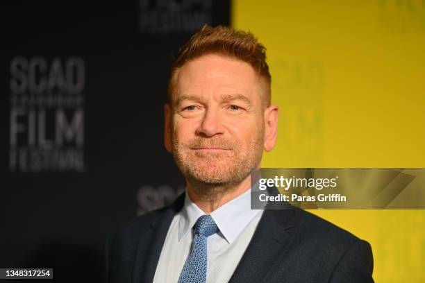 Kenneth Branagh attends the opening night red carpet and screening of "Belfast" during the 24th SCAD Savannah Film Festival on October 23, 2021 in...