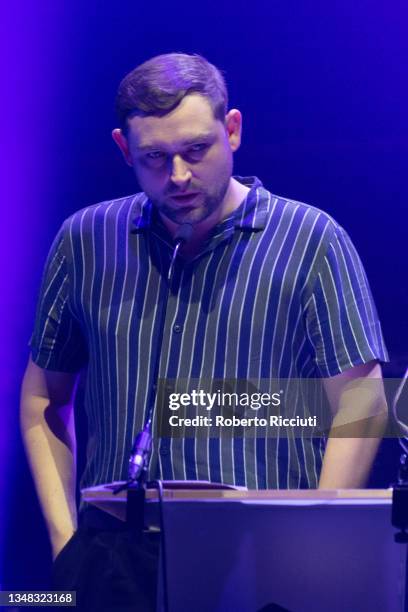 James Graham of The Twilight Sad introduces the Modern Scottish Classic prize during the Scottish Album Of The Year Award Ceremony 2021 at Usher Hall...