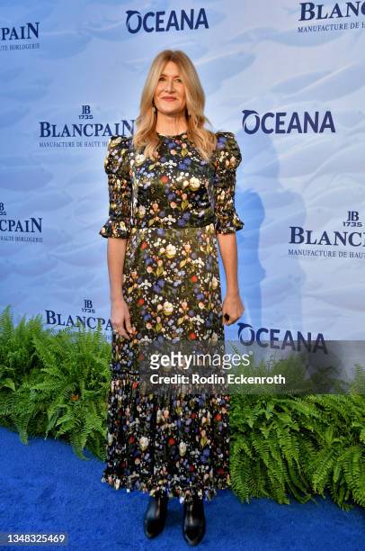 Laura Dern attends Oceana's 14th Annual SeaChange Summer Party hosted by Ted Danson on October 23, 2021 in Laguna Beach, California.