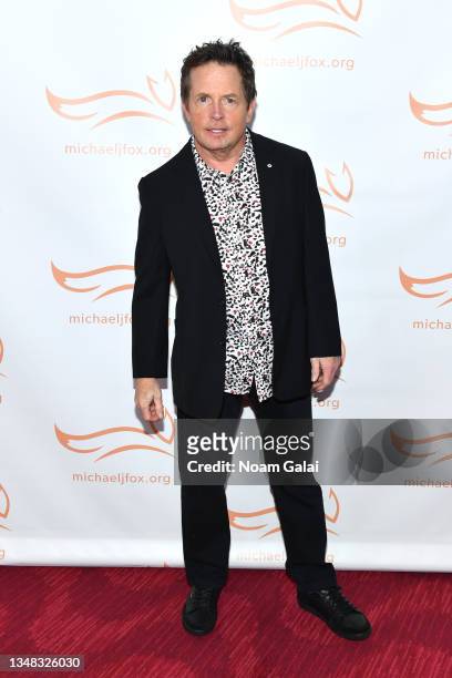 Michael J. Fox attends the 2021 A Funny Thing Happened On The Way To Cure Parkinson's gala on October 23, 2021 in New York City.