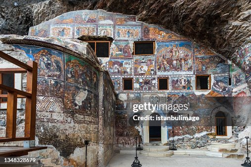 Interior view of Sumela Monastery Interior view of Sumela Monastery