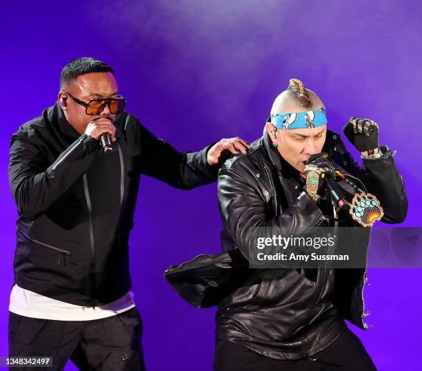 Apl.de.ap and Taboo of Black Eyed Peas perform onstage during the 8th annual "We Can Survive" concert hosted by Audacy at Hollywood Bowl on October...