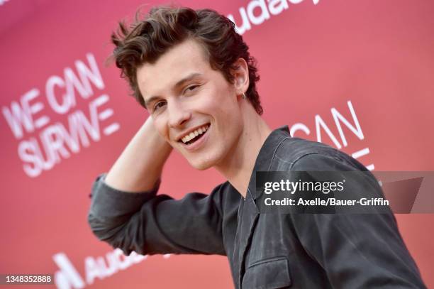 Shawn Mendes attends the 8th Annual "We Can Survive" Concert hosted by Audacy at Hollywood Bowl on October 23, 2021 in Los Angeles, California.