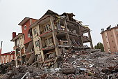 apartment building after earthquake