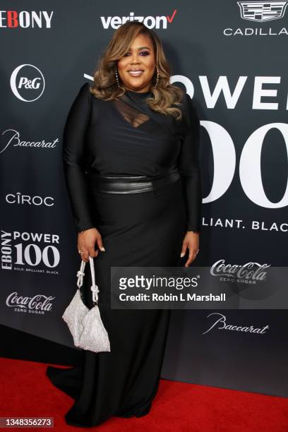 Nina Parker attends the 2021 Ebony Power 100 Presented By Verizon at The Beverly Hilton on October 23, 2021 in Beverly Hills, California.