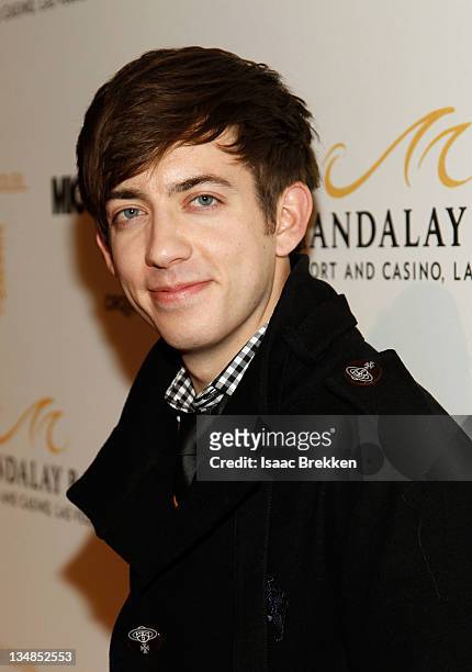 Actor Kevin McHale arrives at the Las Vegas premiere of Michael Jackson THE IMMORTAL World Tour by Cirque du Soleil at the Mandalay Bay Resort &...