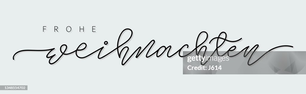 Frohe Weihnachten lettering