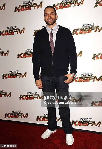 Player James Loney attends 102.7 KIIS FM's Jingle Ball at Nokia Theatre L.A. Live on December 3, 2011 in Los Angeles, California.