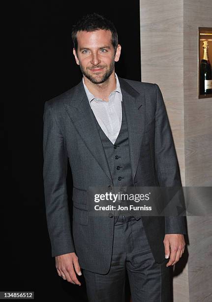 Actor Bradley Cooper arrives for the Moet British Independent Film Awards at Old Billingsgate Market on December 4, 2011 in London, England.