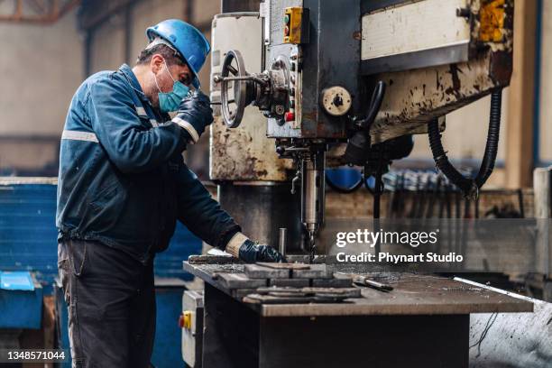 Machine Shop Blue Color 210 Milling Machine Blue Stock Photos, High-Res Pictures, and Images ...