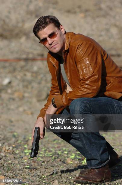 Bones" TV show actor David Boreanz, November 4, 2005 in Newhall, California near Los Angeles.