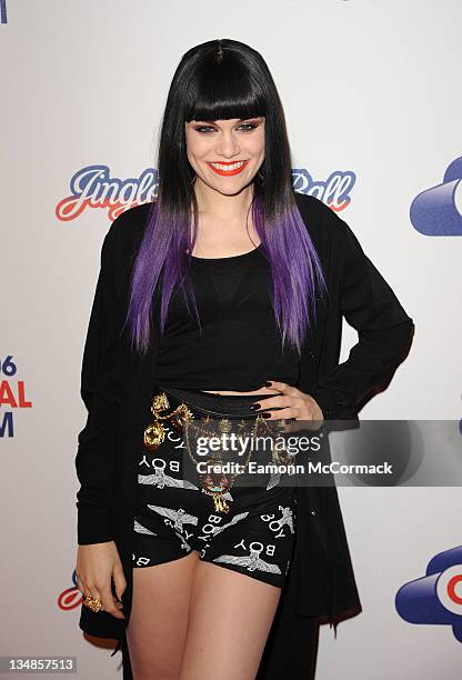 Jessie J attends day two of Jingle Bell Ball at O2 Arena on December 4, 2011 in London, England.