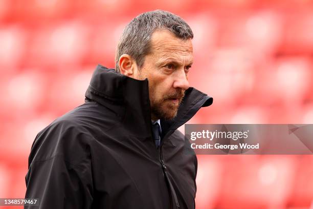Slavisa Jokanovic, Manager of Sheffield United looks on following the Sky Bet Championship match between Barnsley and Sheffield United at Oakwell...