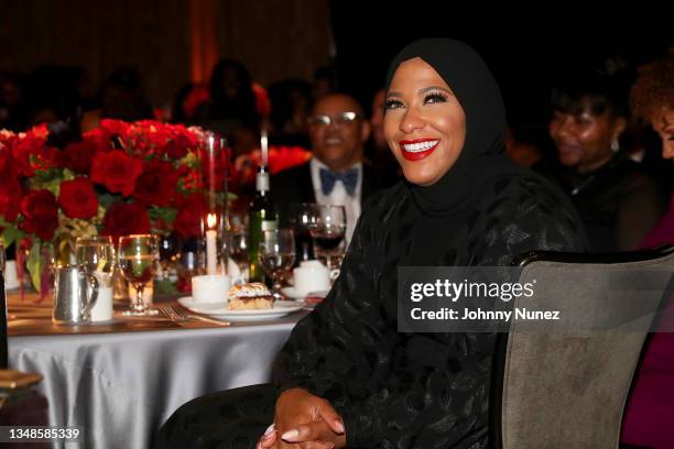 Ibtihaj Muhammad attends the EBONY Power 100 Awards Gala at The Beverly Hilton on October 23, 2021 in Beverly Hills, California.