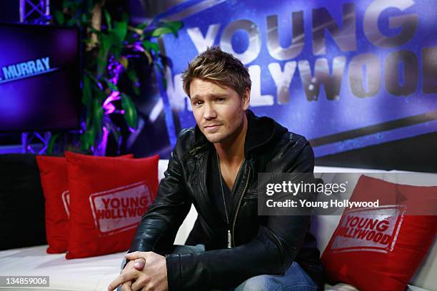 Actor Chad Michael Murry at the Young Hollywood Studio on December 2, 2011 in Los Angeles, California.