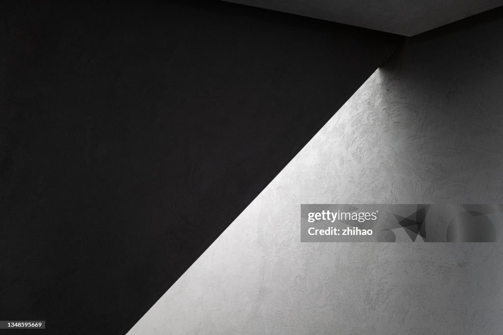 Concrete wall with light effect