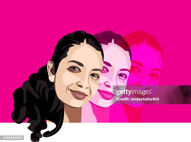 a beautiful smile , - natural looking model stock illustrations