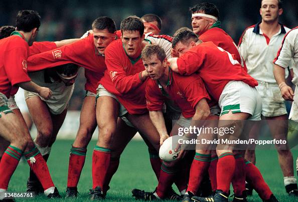 Stuart Davis Rugby Stuart Davies in action for Wales during the Rugby Union... News Photo ...