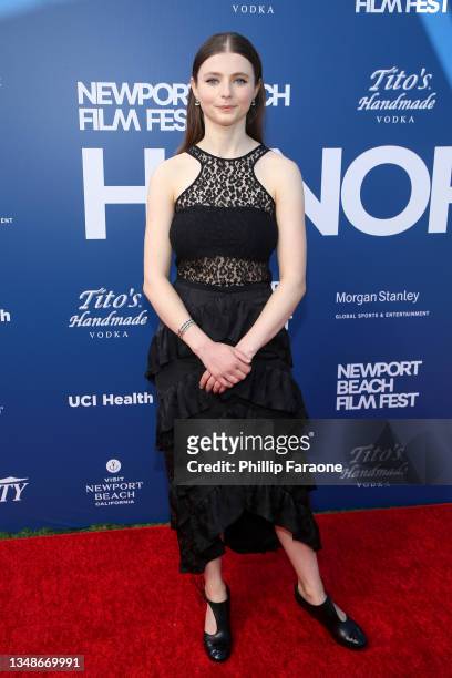 Thomasin McKenzie attends the 22nd Annual Newport Beach Film Festival as it presents Festival Honors & Variety's 10 Actors To Watch at The Balboa Bay...