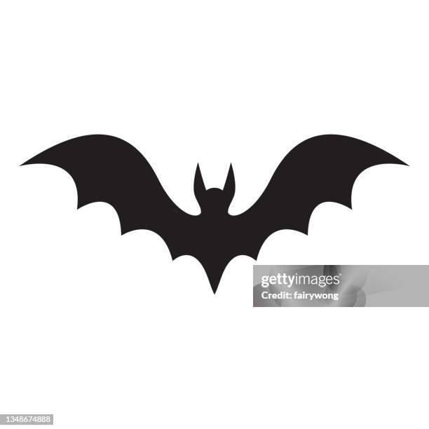bat icon - spider bite stock illustrations