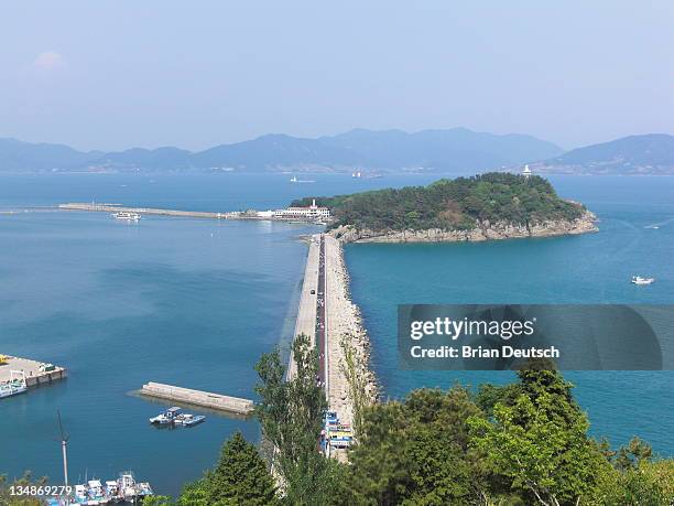 view of odong island - jeollanam do stock pictures, royalty-free photos & images