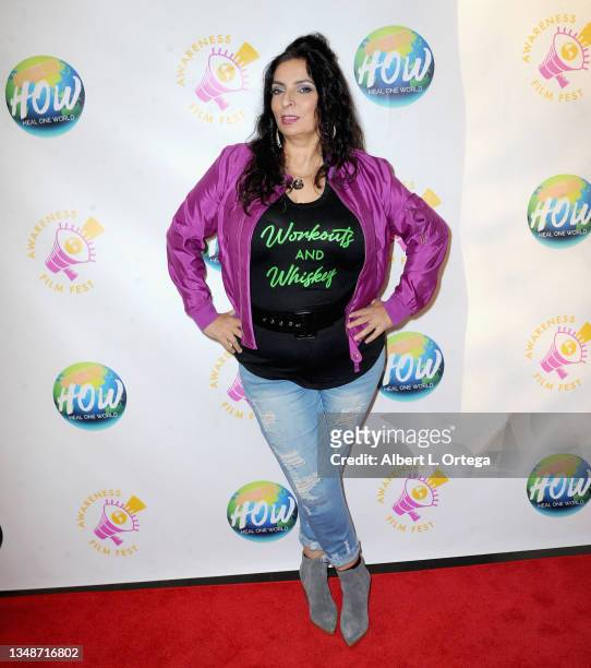Alice Amter attends Awareness Festival - Screening Of O'Kelley Legends: 2e Behind The Scenes held at Regal Cinemas L.A. LIVE on October 23, 2021 in...