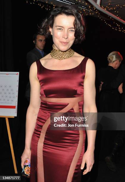 Actress Olivia Williams arrives for the Moet British Independent Film Awards at Old Billingsgate Market on December 4, 2011 in London, England.