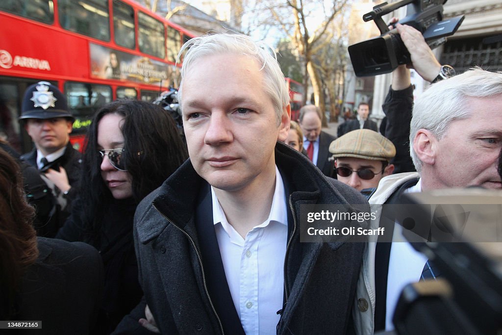 Wikileaks Founder Julian Assange Arrives At Court Seeking To Refer His Case To The Supreme Court