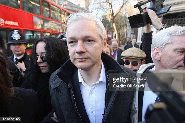 Julian Assange , the founder of the whistle-blowing 'WikiLeaks,' arrives at the High Court before winning the right to petition the UK Supreme Court...