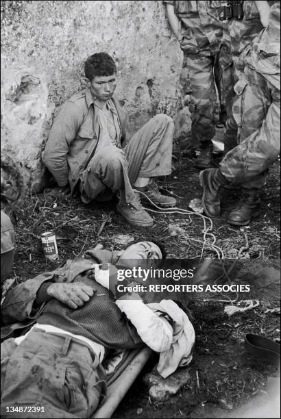 War prisoners during the "Operation Bigeard" in March 1956, when an armed outbreak in Souk-Ahras, South of Constantine region, Algeria, led to the...
