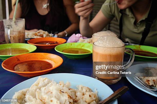 roti canai breakfast - roti canai stock pictures, royalty-free photos & images