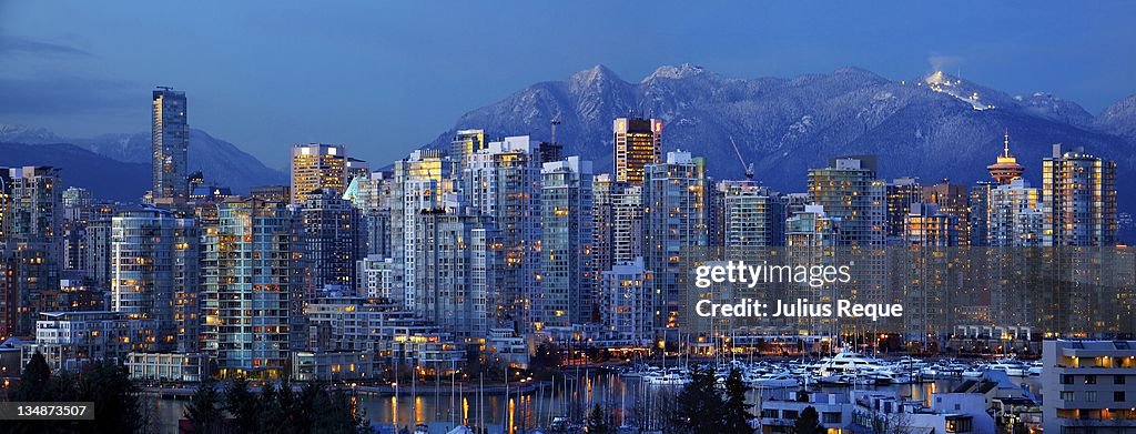 Vancouver downtown panorama