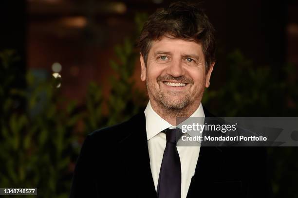 Italian actor Fabio De Luigi at the red carpet of the movie "E Noi Come Stronzi Rimanemmo A Guardare" during the Rome Film Fest 2021 on October 23,...