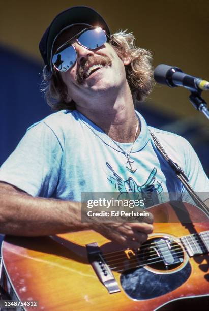 Jimmy Buffett performs at the Calavaras County Fair on June 10, 1978 in Angels Camp, California.