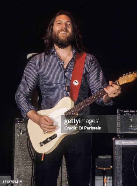 Steve Cropper performs with the Blues Brothers at Concord Pavilion on July 31, 1980 in Concord, California.